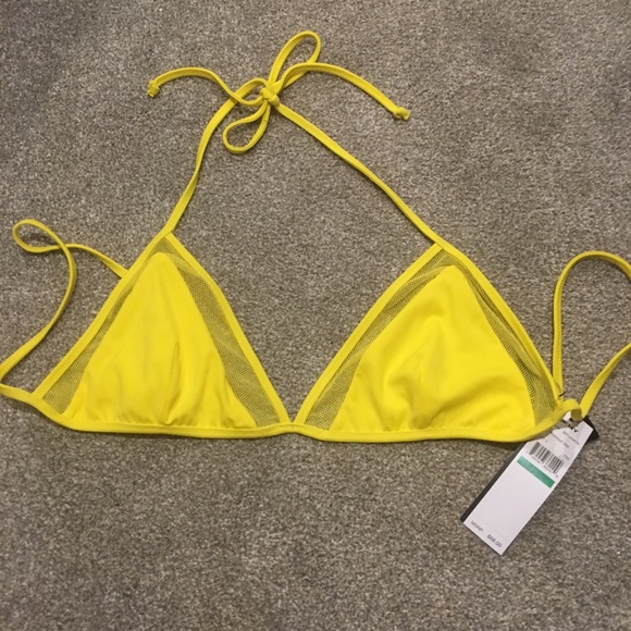 Dkny Other - DKNY yellow triangle bikini top